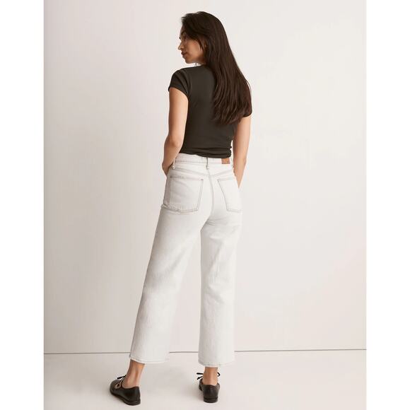 Madewell The Perfect Vintage Wide Leg Crop Jeans Women's Size 29 Light Wash - Picture 3 of 9